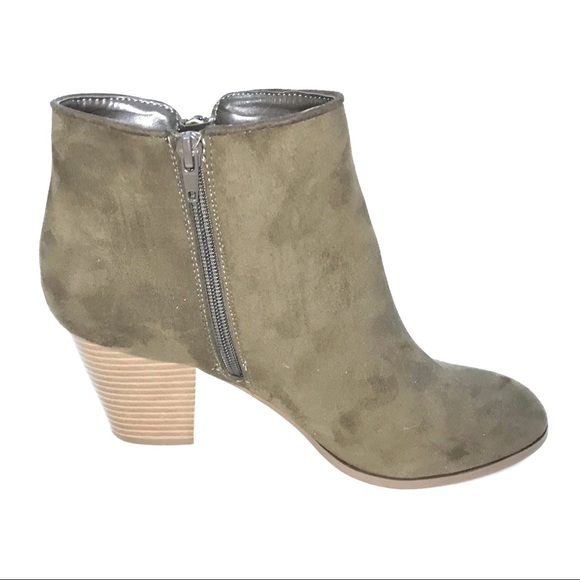 Style & Co Brown Faux Suede Ankle Heel Fall Boots - Picture 5 of 6